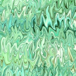 31C  - Marble Blender with an Organic Flow  in Green and Bluegreen Pastels