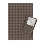 1/2" Dark Brown Plaid