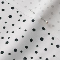 Black Polka Dots on White