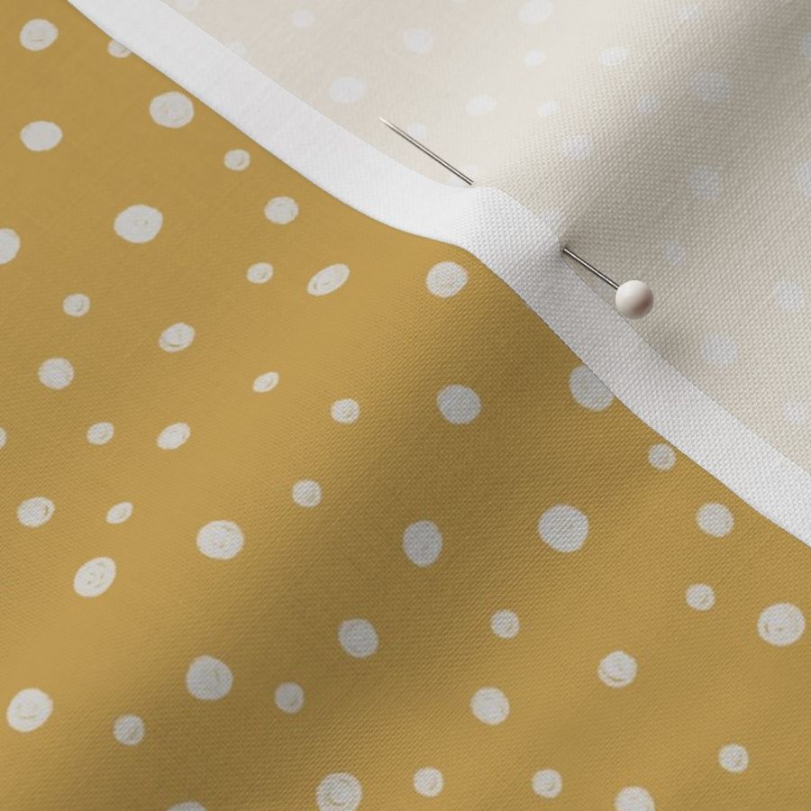 White Polka Dots on Yellow