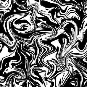 Monochrome marbled fabric