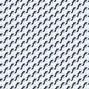 Penguins marching in Diamond pattern | Colour Ice 