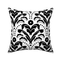 Art Deco Floral Damask