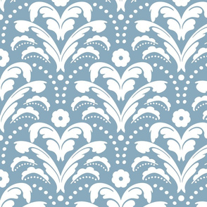 Art Deco Floral Damask