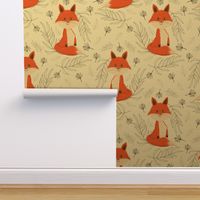 Fox with white background - large