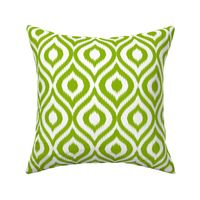 Large Scale Ikat Ogee Geometric - Spring Green