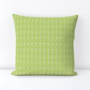 Small Scale Ikat Ogee Geometric - Spring Green