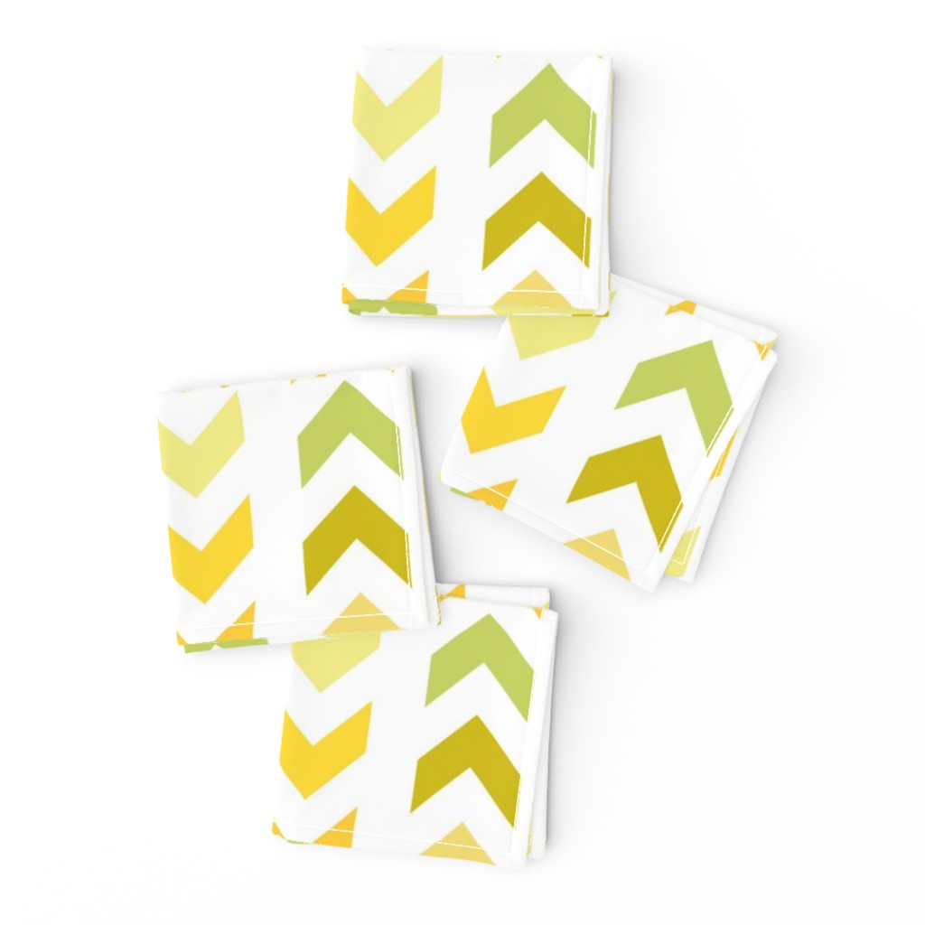 Bigger Scale Citrus Arrows on White