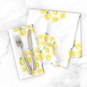 Lemony Fresh 6 Inch Circle on 8x8 Square Swatch for Embroidery Hoop or Wall Art - DIY Pattern Kit Template