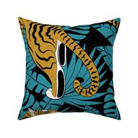 tropical tiger black (large scale) 