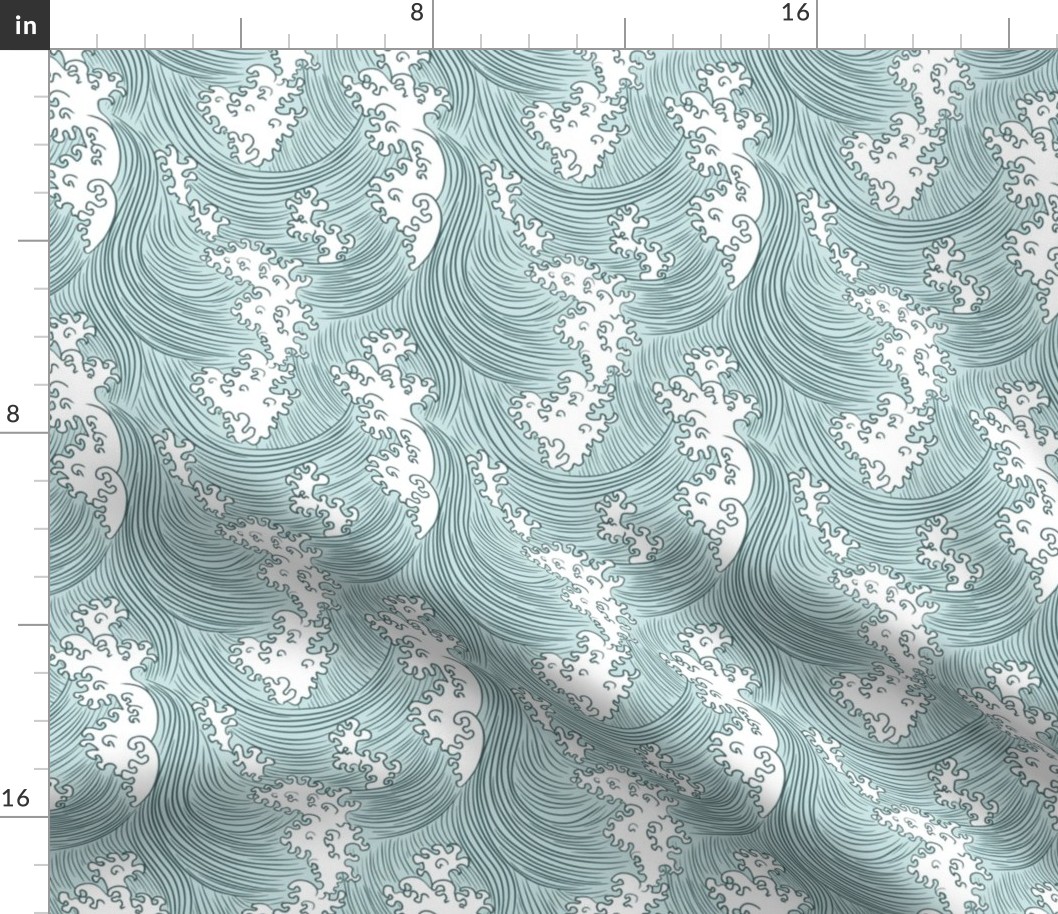 Japanese waves (medium scale) rotated 