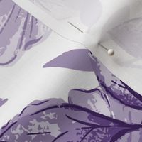 Bigger Scale Bold Morning Glories - Amethyst Purple