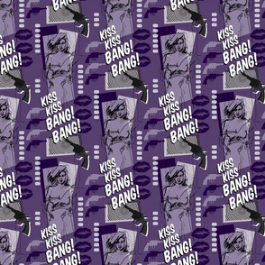 Kiss Kiss Bang Bang (Purple - med. scale)