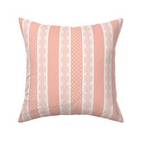 POLKA DOT STRIPE - VINTAGE NURSERY COLLECTION (PINK)