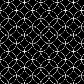 Black And White Circle Pattern Smaller Scale