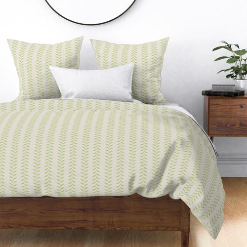 Gentle leaf stripe green