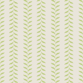 Gentle leaf stripe green