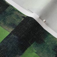 Lumberjack check dark green, buffalo Bill, watercolor with linnen texture