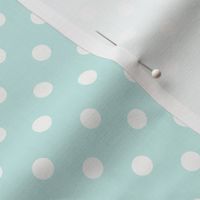 Dark Dotty: Turquoise & White Polka Dot