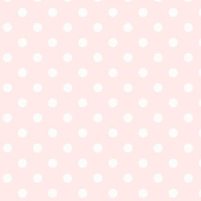 Dark Dotty: Soft Pink & White Polka Dot