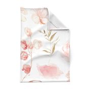 pink gold floral - oversized