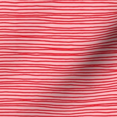 red hand drawn stripe