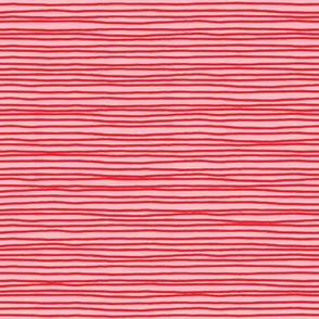 red hand drawn stripe