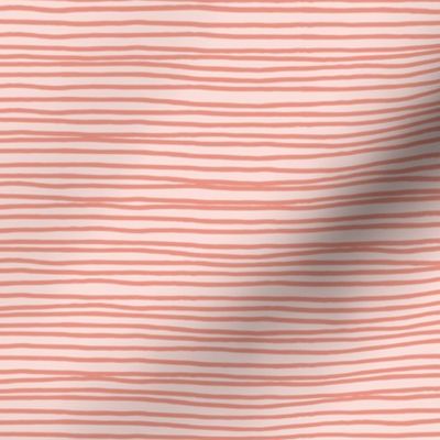 salmon hand drawn stripe