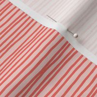 coral hand drawn stripe