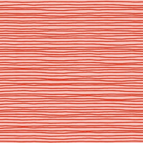 red orange hand drawn stripe
