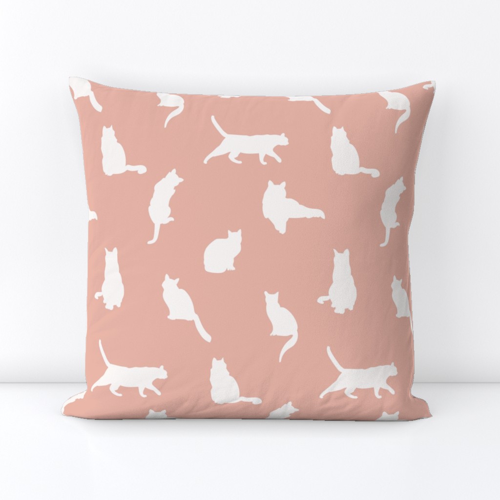 Dusky Pink Cat Off white cats boho kitten kitty