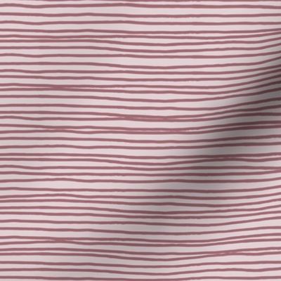 dusty rose hand drawn stripe