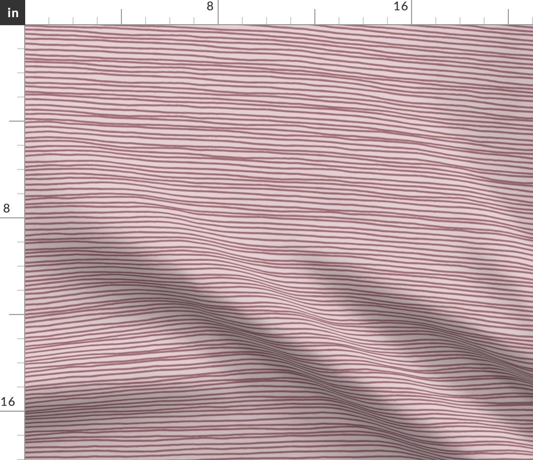 dusty rose hand drawn stripe