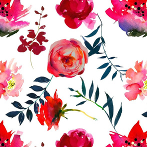 Red and Pink Floral