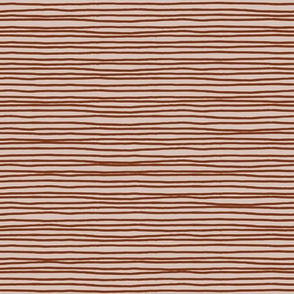 cinnamon hand drawn stripe