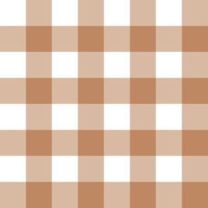 1” Gingham Check (copper)