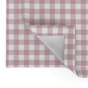 1/2” Gingham Check (soft mauve)