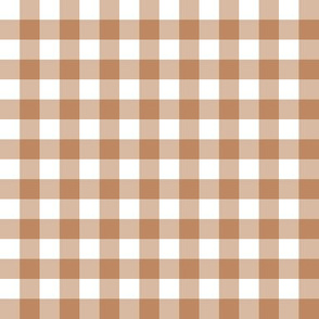 1/2” Gingham Check (copper)