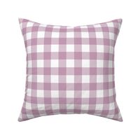 1” Gingham Check (mauve mist)