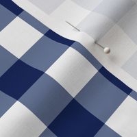 1” Gingham Check (bright navy)