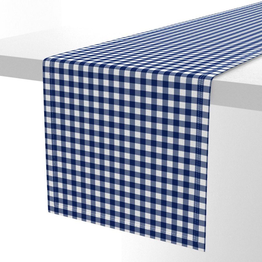 1/2” Gingham Check (bright navy)