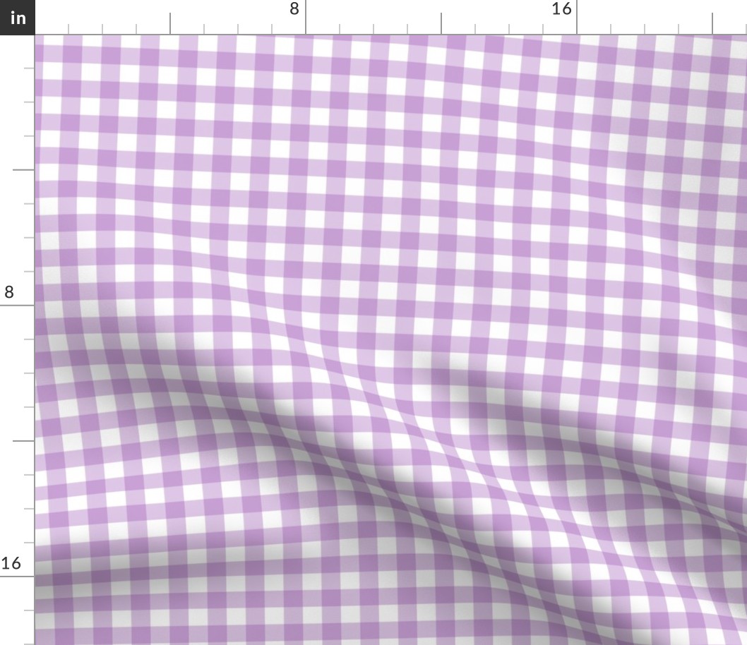 1/2” Gingham Check (lilac)