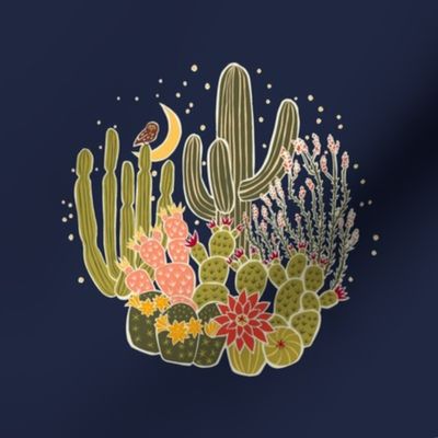 Midnight Bloom Embroidery Template