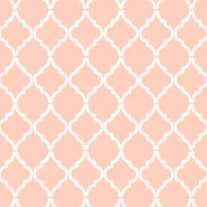 Peach Quatrefoil