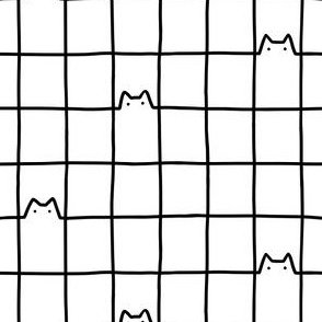 Cat plaid lines pattern