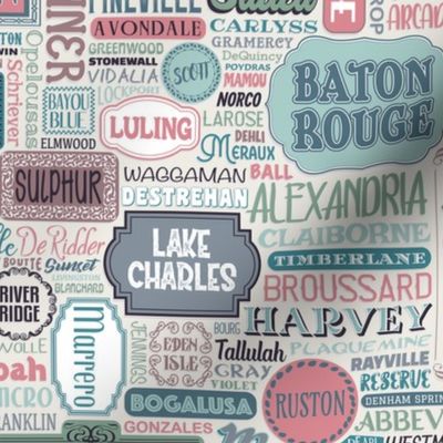 louisiana cities and towns - MEDIUM