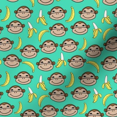 SMALL Happy Monkey fabric