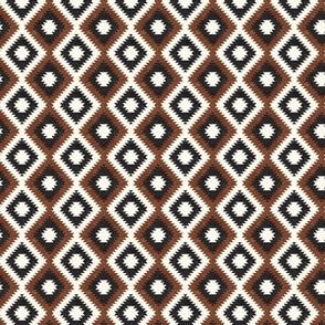 (extra small scale) aztec neutrals - inkwell & brandywine - home decor - C21
