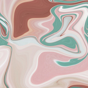 Retro swirl 07 - LARGE - Desert skies