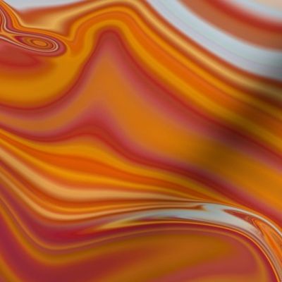 Retro swirl 10 - LARGE - Solar Flare